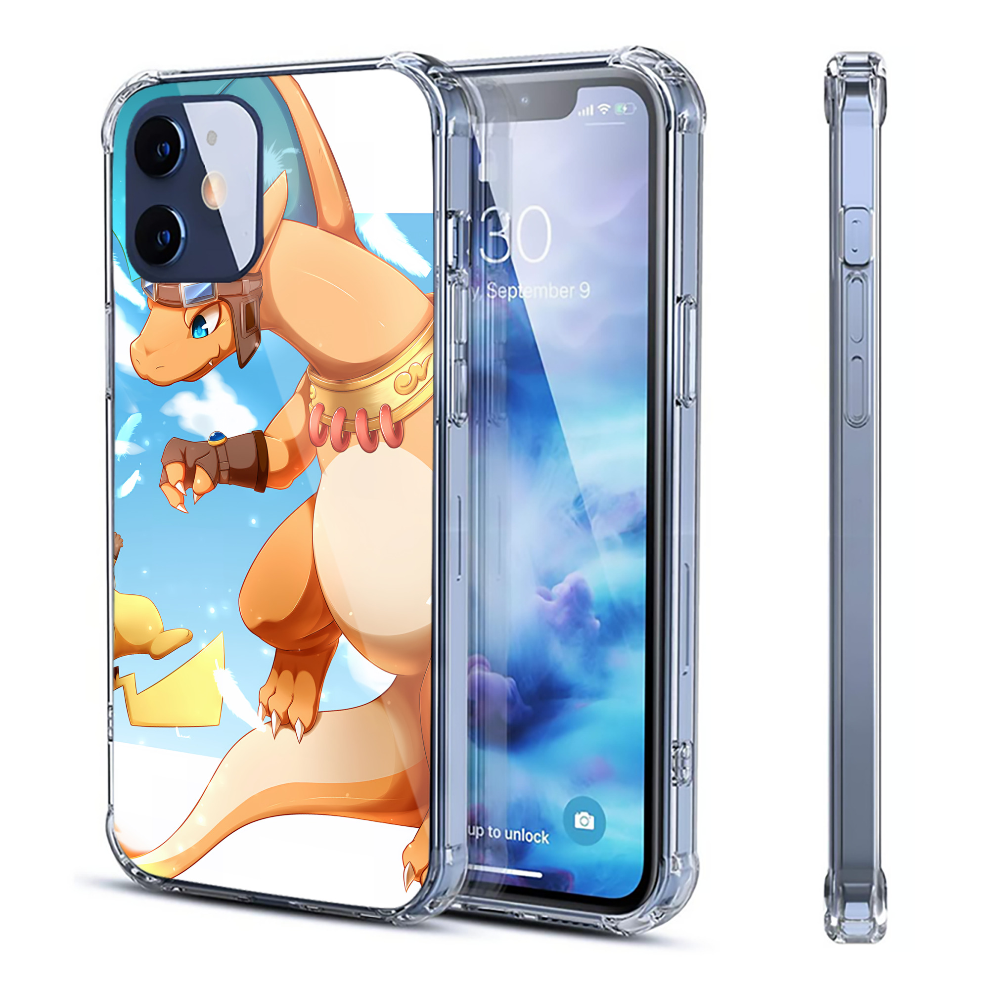 （画像用） ポケットモンスター Pokémon 【iPhone 12シリーズ対応】透明スマホケース（クリアソフトケース）